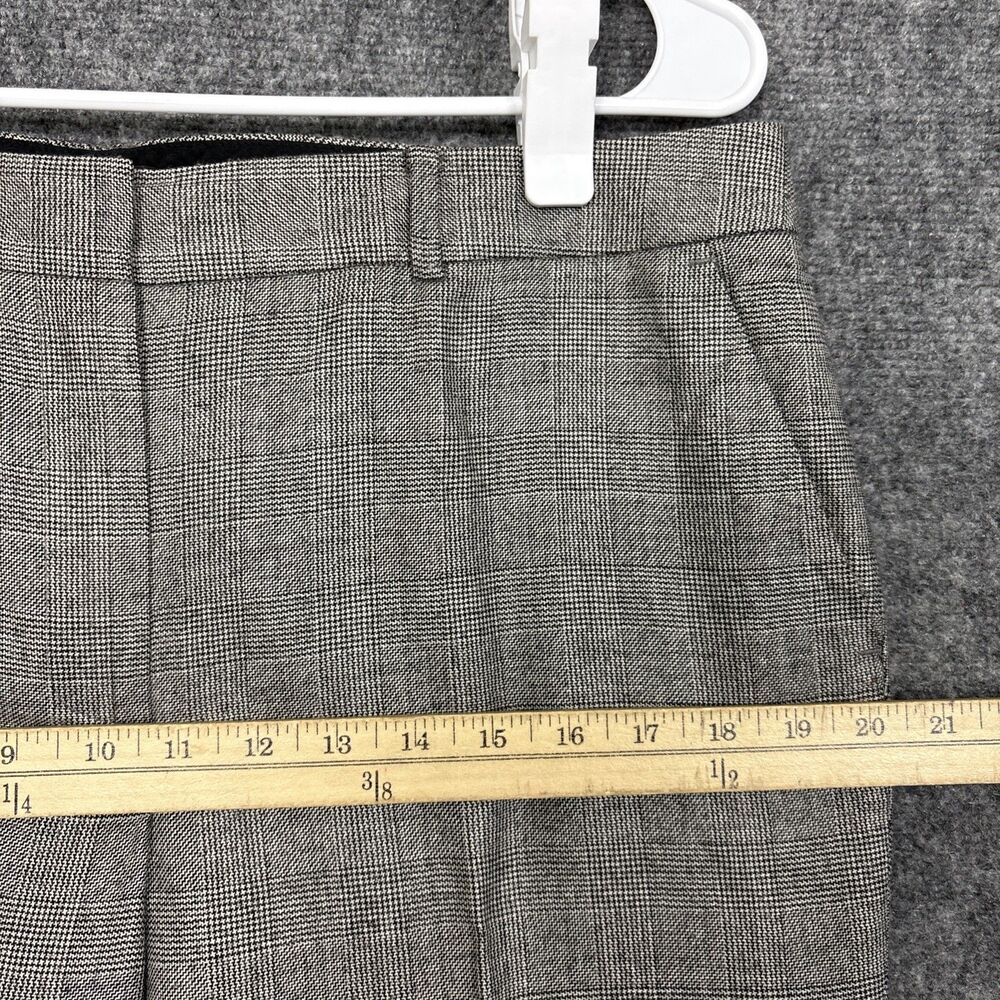 Talbots Dress Pants Womens Size 12 Gray Plaid Wool Lined Career Boardroom - Picture 5 of 12